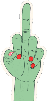 Angry Finger Sticker