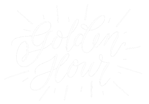 Calligraphy Goldenhour Sticker