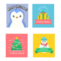 Merry Christmas Fun Sticker by Pudgy Penguins