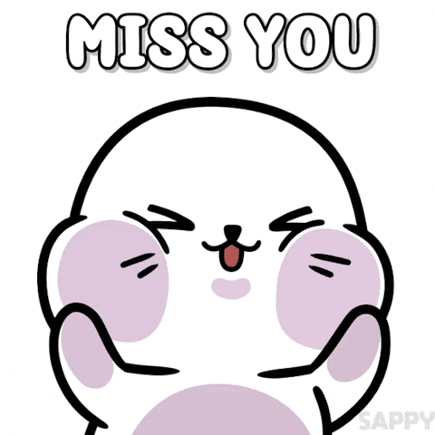 Miss You Love GIF by Sappy Seals