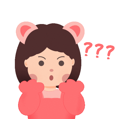 Confused Cartoon Sticker