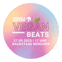 Vegan Festival Sticker by ANIMALS UNITED e.V.
