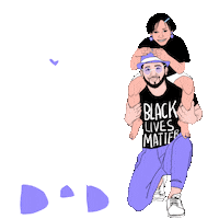 Black Lives Matter Pop Sticker by INTO ACTION