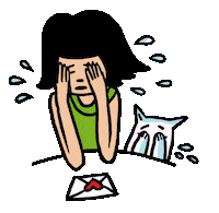 Love Letter Crying Sticker