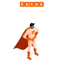 travel superhero Sticker by KAYAK