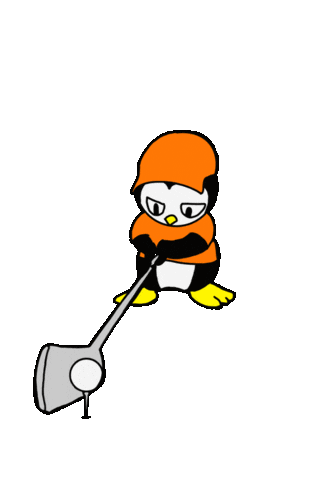 Golf Sticker by Vampire Penguin