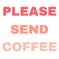 Pink Coffee Sticker by Audrey Wolf Co