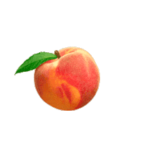 paaat__52 orange peach uwu fruits Sticker