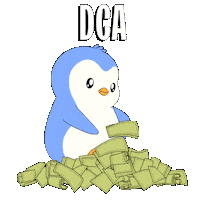 Money Invest Sticker by Pudgy Penguins
