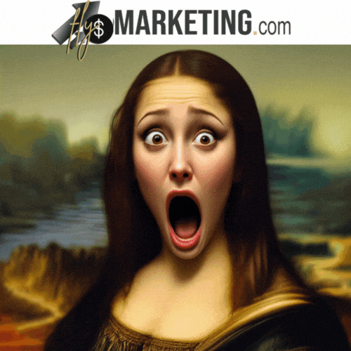 Mona Lisa Omg GIF by FlySMarketing.com