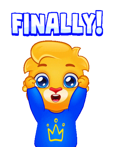 Celebrate I Did It Sticker by Lucas and Friends by RV AppStudios