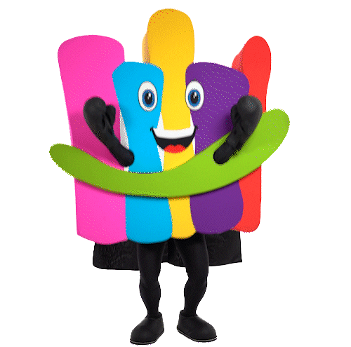 Happy Mascot Sticker by The Hospital Research Foundation