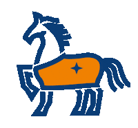 JustCleanDekenwasserij logo horse paard justy Sticker