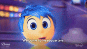 Inside Out Hello GIF by Disney Pixar
