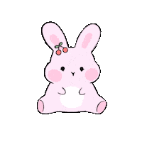 TOJIMoonGoo coquette pink bunny pink rabbit tojimoongoo Sticker