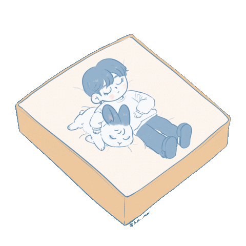 dannimono giphyupload night bunny rabbit Sticker