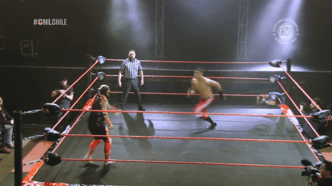 Fight Wrestling GIF by CNL Chile