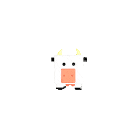 carolina_gprz_ cow cute cow happy cow gprz Sticker