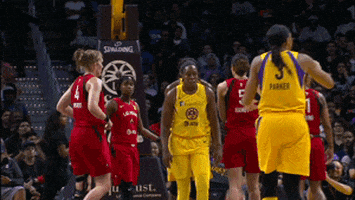 High Five Los Angeles Sparks GIF by WNBA