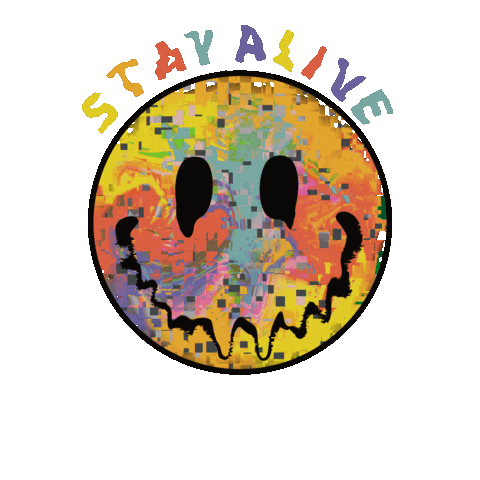 Hippies Smile Sticker