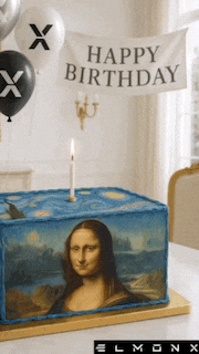 Happy Birthday Art GIF by ElmonX