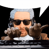 Typing Shut Up GIF