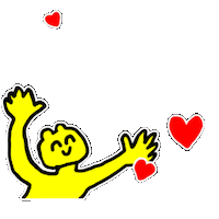 kiiro_suishaw love heart frame はーと Sticker