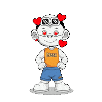 Pizza Time Sticker by Zhot