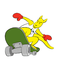 Boxing Kangaroo Skateboarding Sticker by AUSOlympicTeam