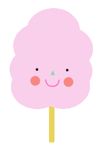 Candy Algodon Sticker by karenthaco