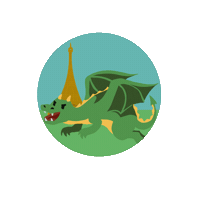 Paris Dragon Sticker by LioxFoundation
