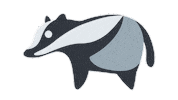 emojivid animals emoji emojivid badger Sticker