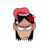 Angry Cartoon Sticker