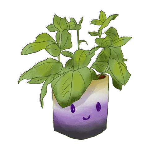 Pride Plant Sticker by Contextual.Matters