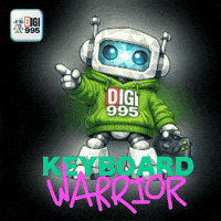 Trash Talk Keyboard Warrior GIF by Digi 995