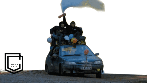 COMMENCALBikes giphyupload drift extreme clash Sticker