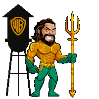 Warner Bros Aquaman Movie Sticker by cyu