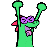 Excited Celebration Sticker