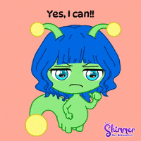 Yes I Can No GIF by ShimmertheGlowworm