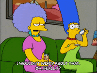 marge simpson drinking GIF