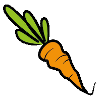 Hungry Veggie Sticker by Soulhorse.de