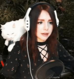 Cute Girl Cat GIF