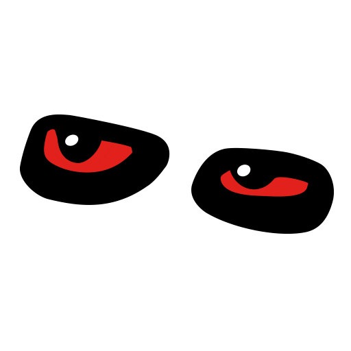 Red Eyes Sticker by Pravda Beer