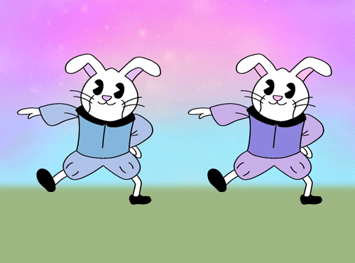 luaart giphyupload bunny bunnies fairytale GIF