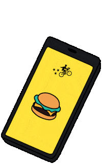 Burger Iphone Sticker by Postmates