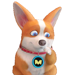 mocoaifay giphyupload animation dog cartoon Sticker