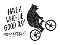 SpawnCycles wheelie spawn spawn cycles spawncycles Sticker