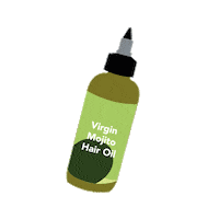Hair Oil Sticker by Tropikalbliss