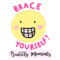 Face Smile Sticker by Bubbly Moments