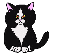 Cat Sticker by Spaghetti
